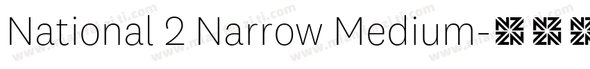National 2 Narrow Medium字体转换